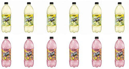 - Brisk Lemonade Pack 1L Plastic Bottle, 12 Per Case, Lemonade , Lemonade